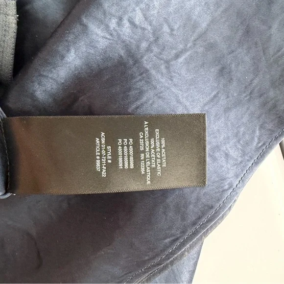 Babaton Navy Satin Skirt - Picture 3 of 3